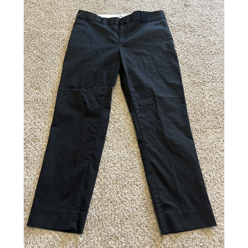 BANANA REPUBLIC Women's Hampton Fit Dress Pants Cotton Blend Black Size 6